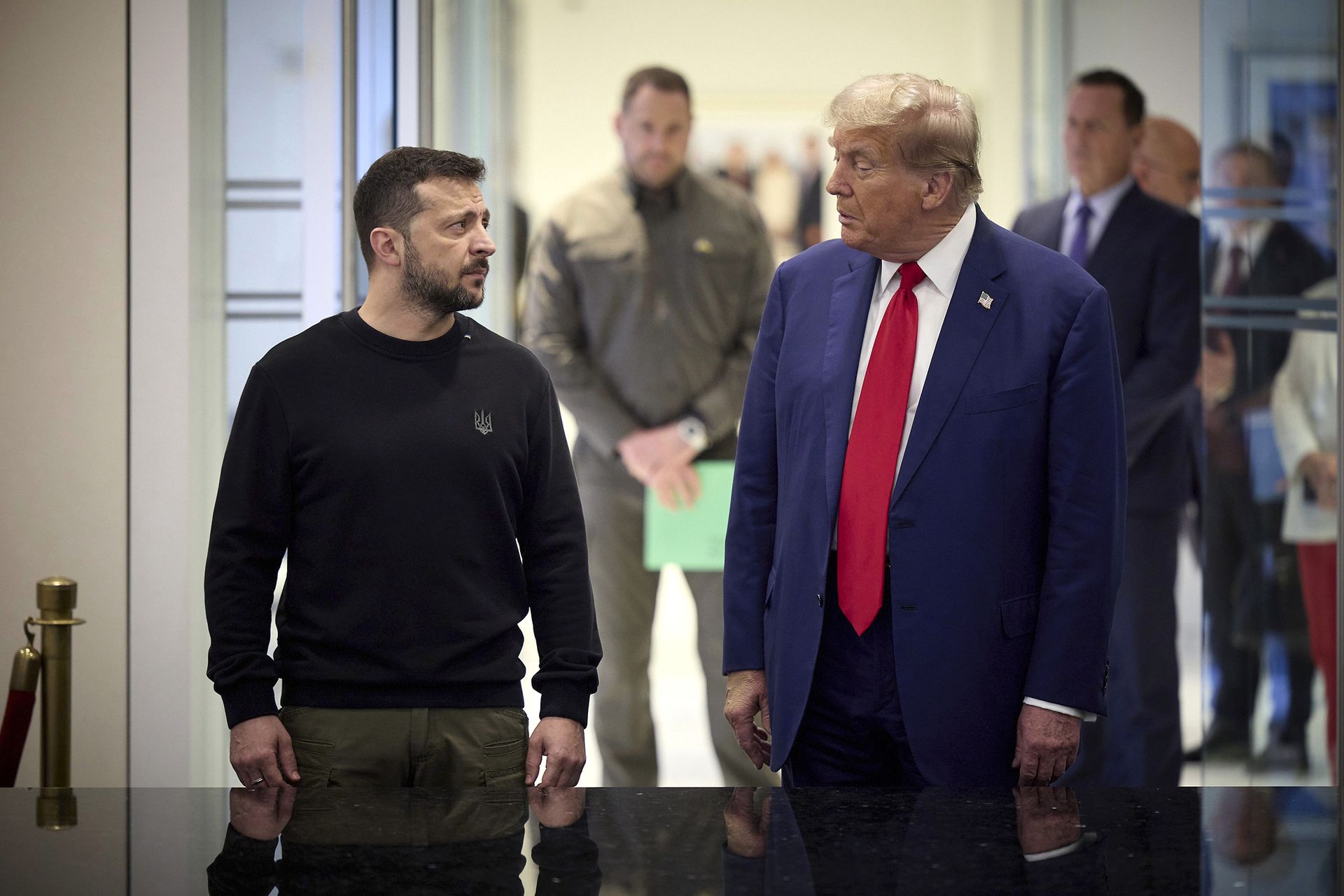 Nebudete brzy říkat nesmysly? (Zelenskyj a Trump, září 2024)