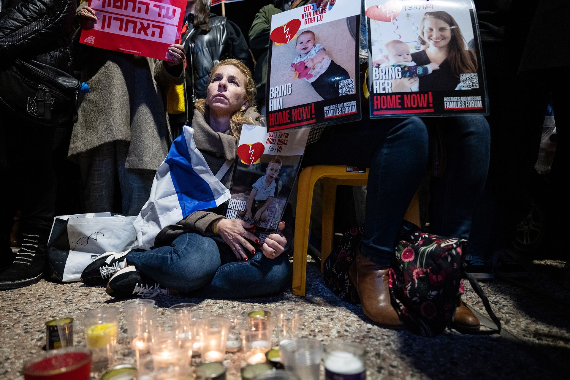 Pieta za Shiri, Kfira a Ariela Bibasovy, Tel Aviv, 20.2.2025.