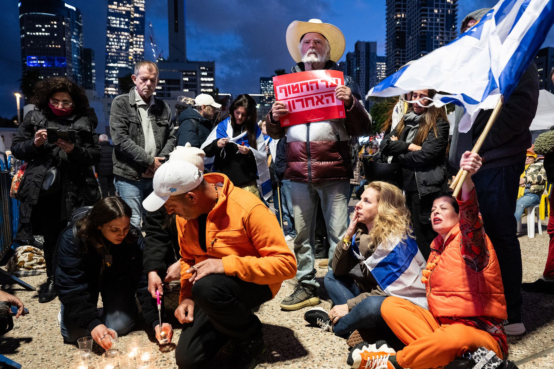 Pieta za Shiri, Kfira a Ariela Bibasovy, Tel Aviv, 20.2.2025.