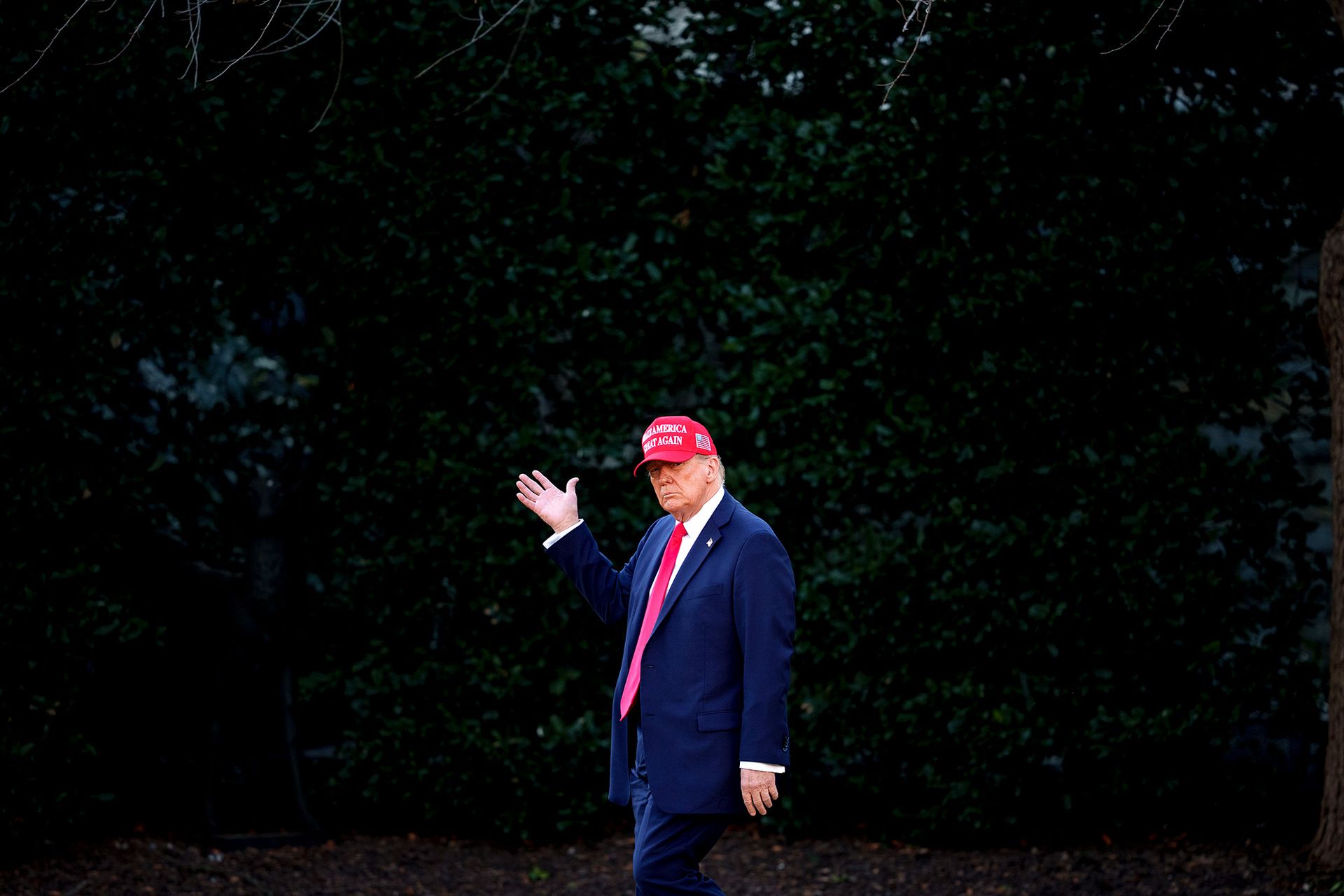 President Trump Departs White House For Florida