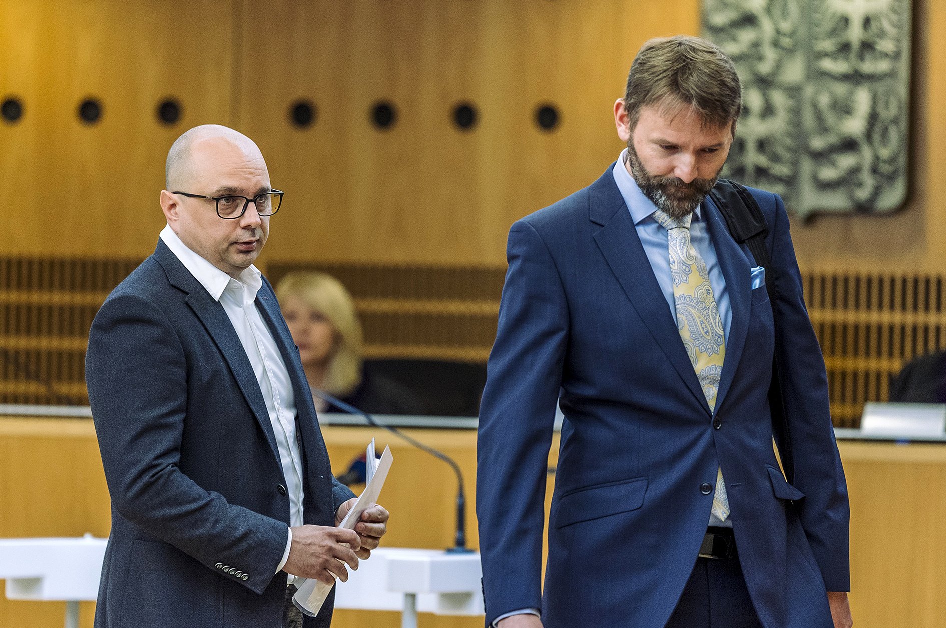 Dohoda o vině a trestu v kauze Dozimetr. (Vlevo Pavel Dovhomijla)