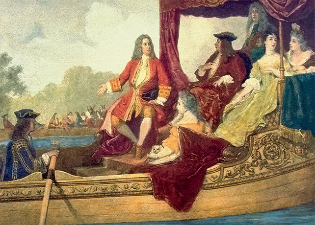 Georg Friedrich Händel s králem Jiřím