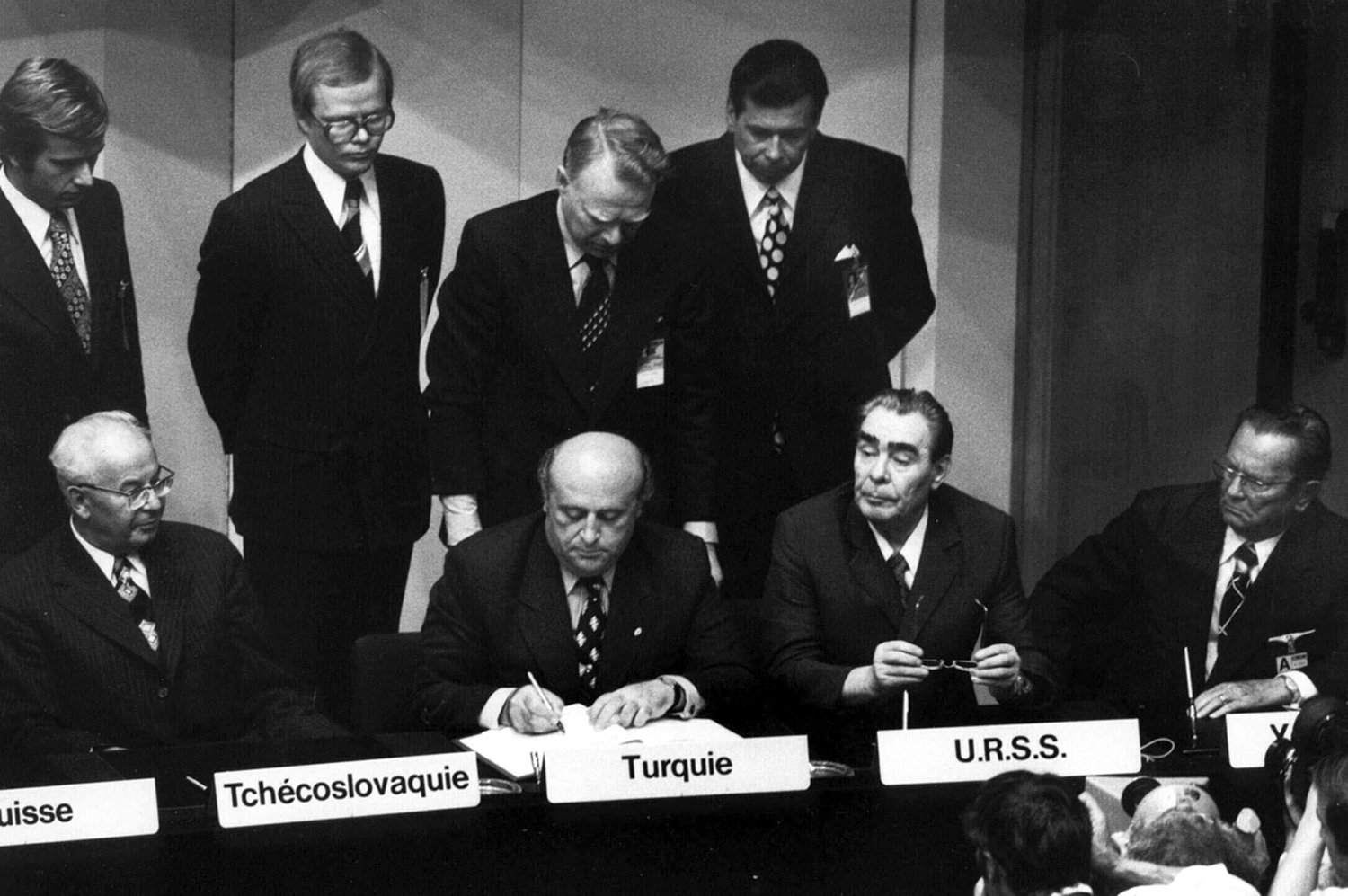 Gustav Husák, Suleyman Demirel, Leonid Brežněv