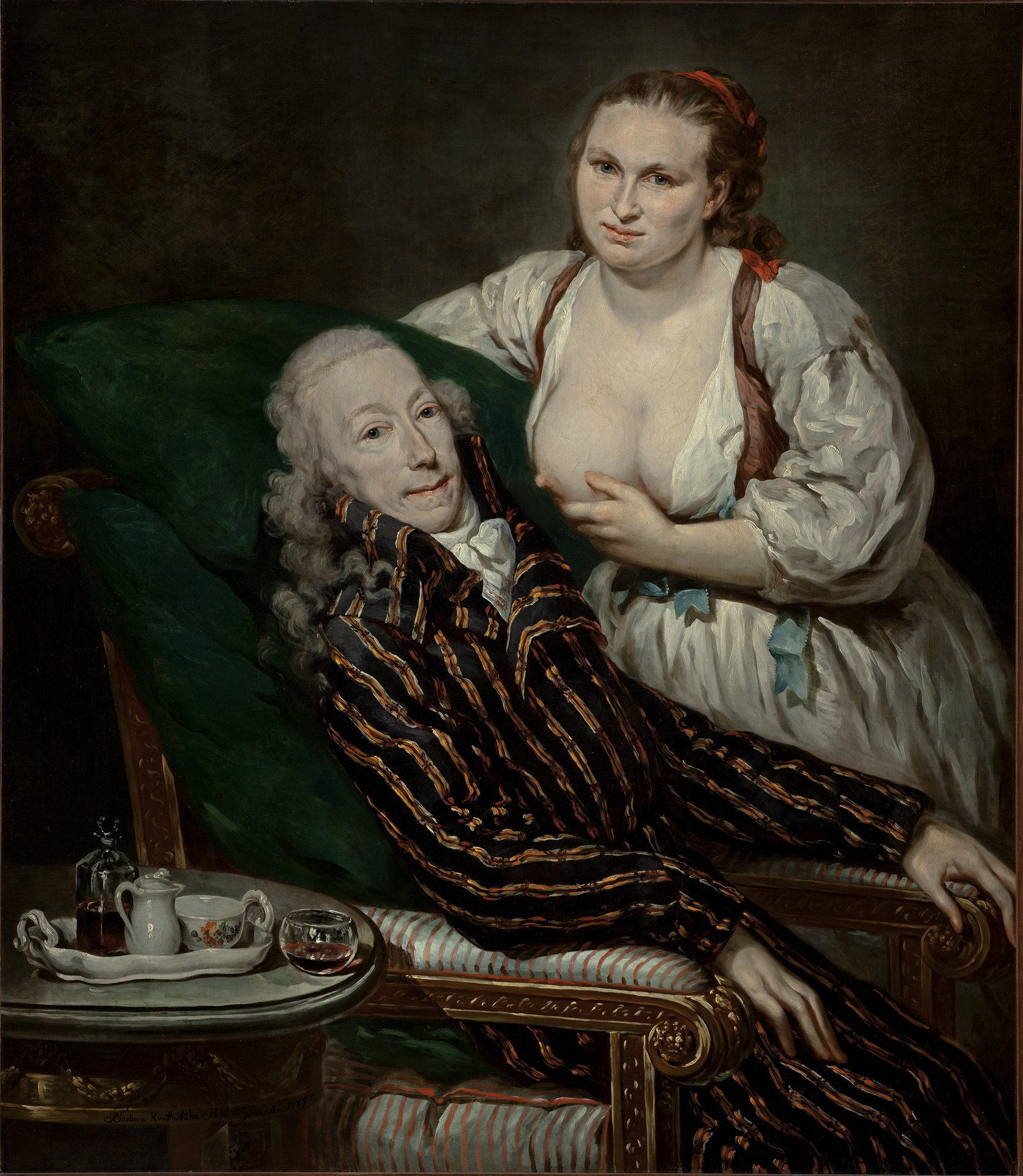 Opravdu zvláštní. (Portrét hraběte Hartiga od Barbary  Krafft, 1797)