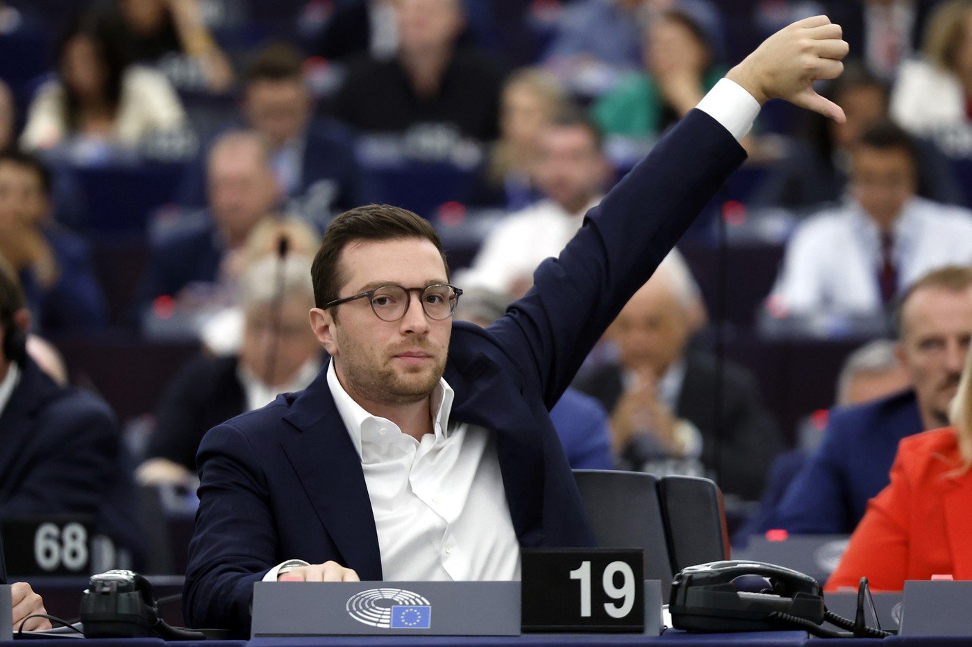 Předseda Patriotů Bardella v europarlamentu