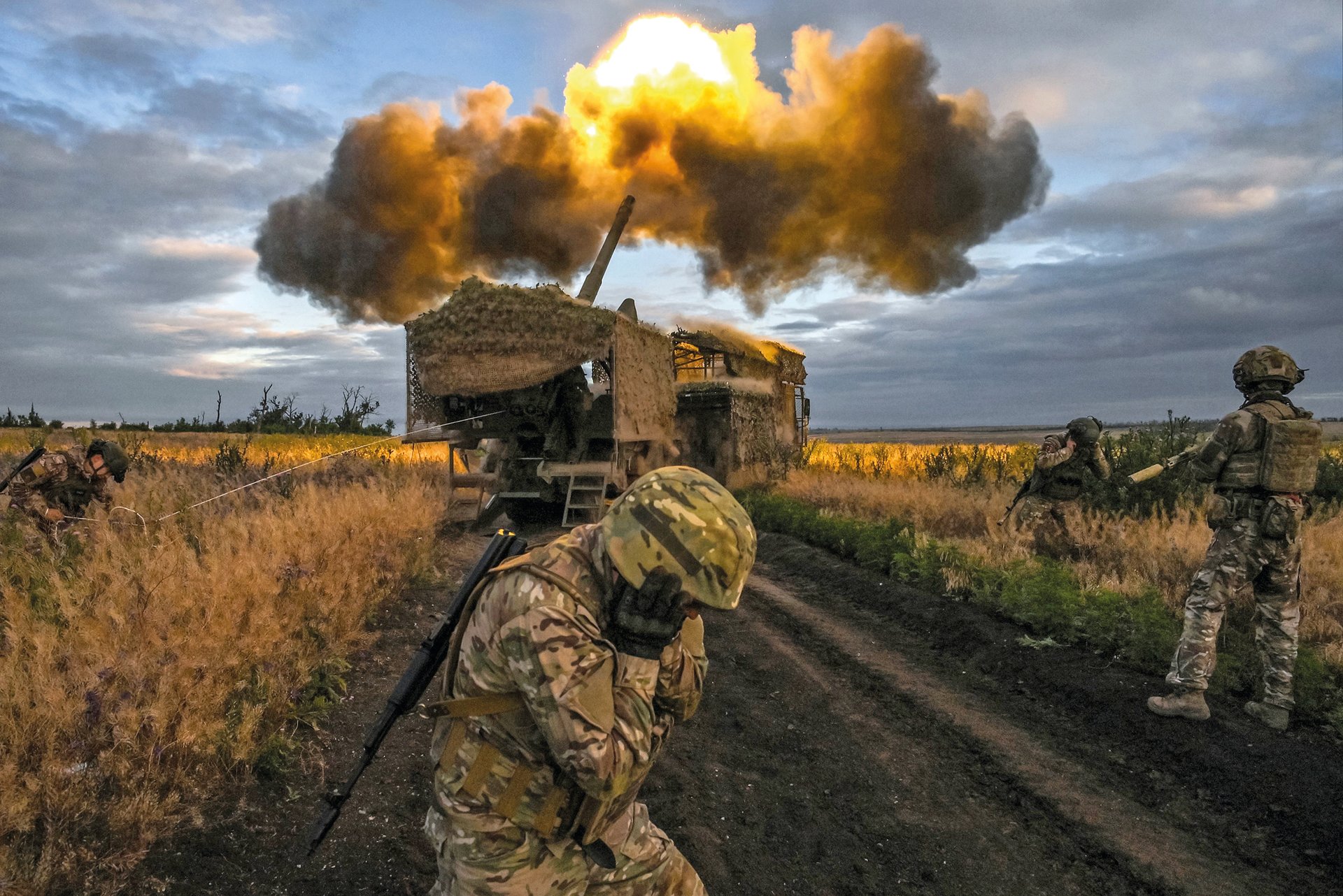 Russia Ukraine Military Operation Artillery Unit