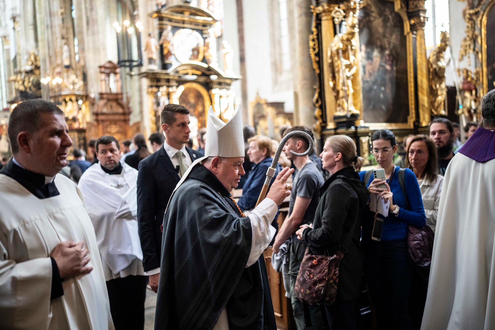 Mše svatá za Charlie Kirka, Praha, 16.9. 2025