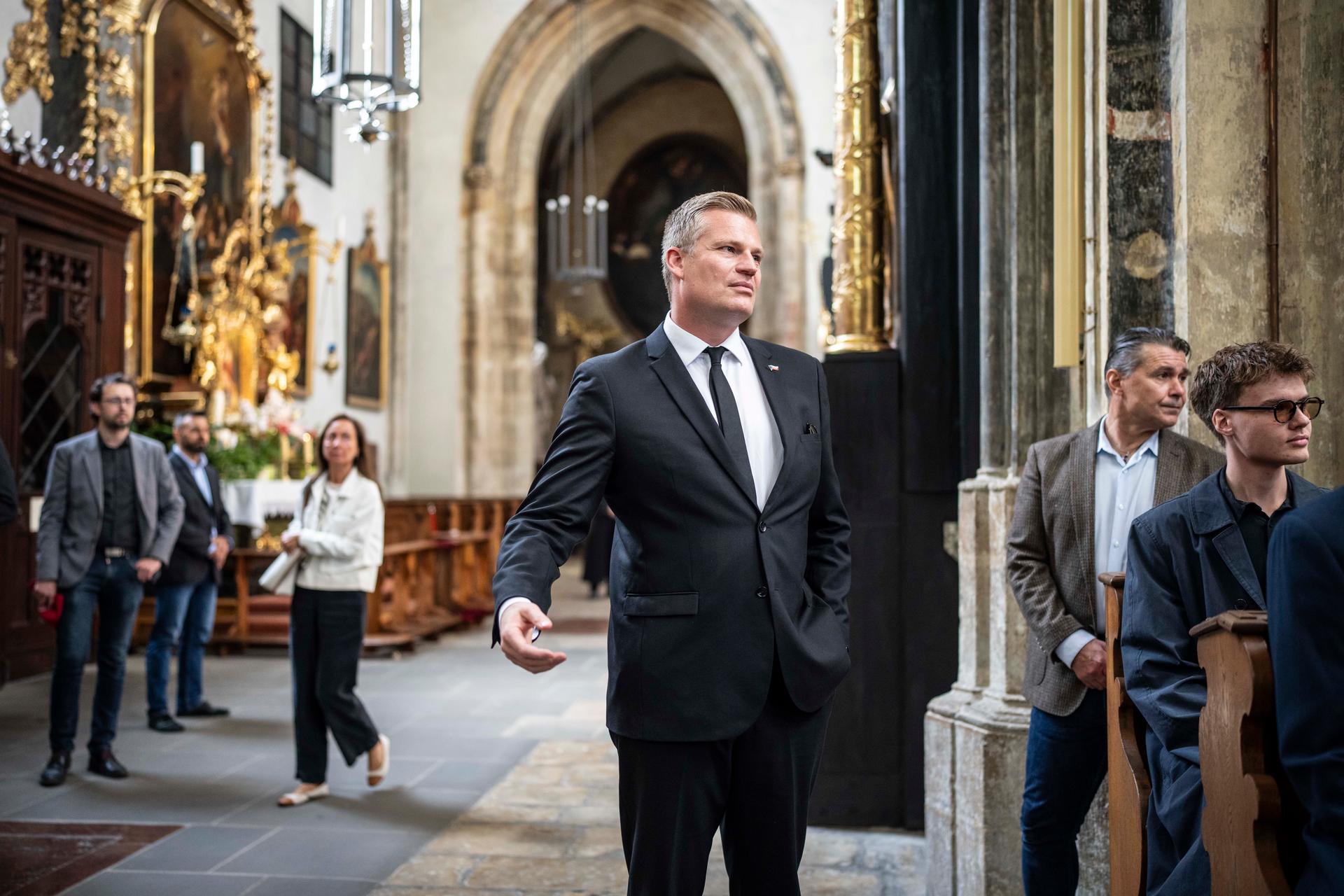 Mše svatá za Charlie Kirka, Praha, 16.9. 2025