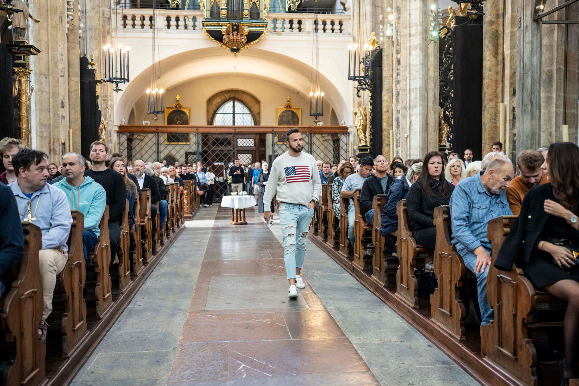 Mše svatá za Charlie Kirka, Praha, 16.9. 2025