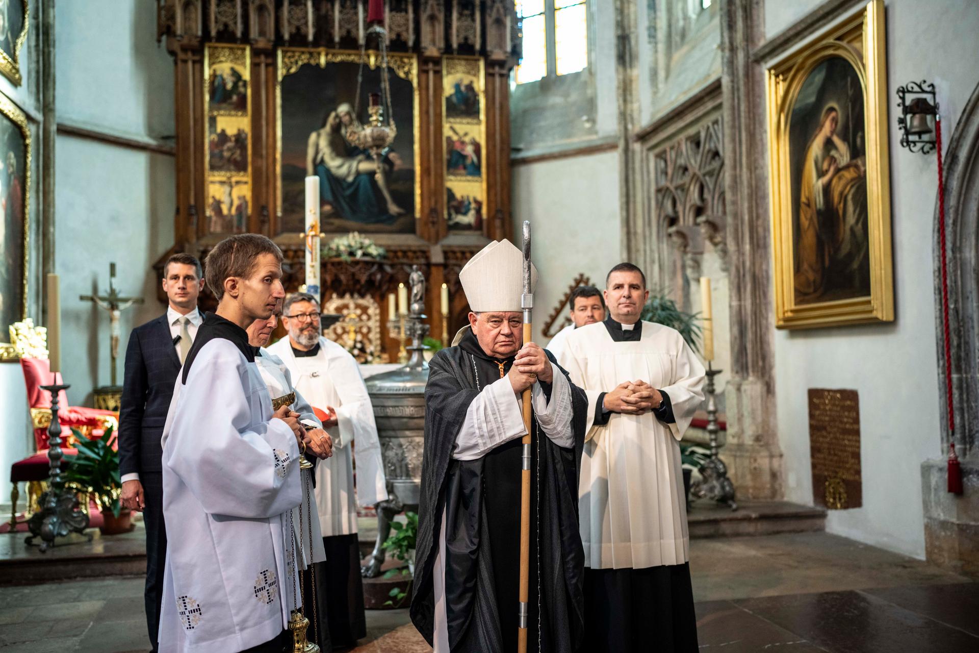 Mše svatá za Charlie Kirka, Praha, 16.9. 2025