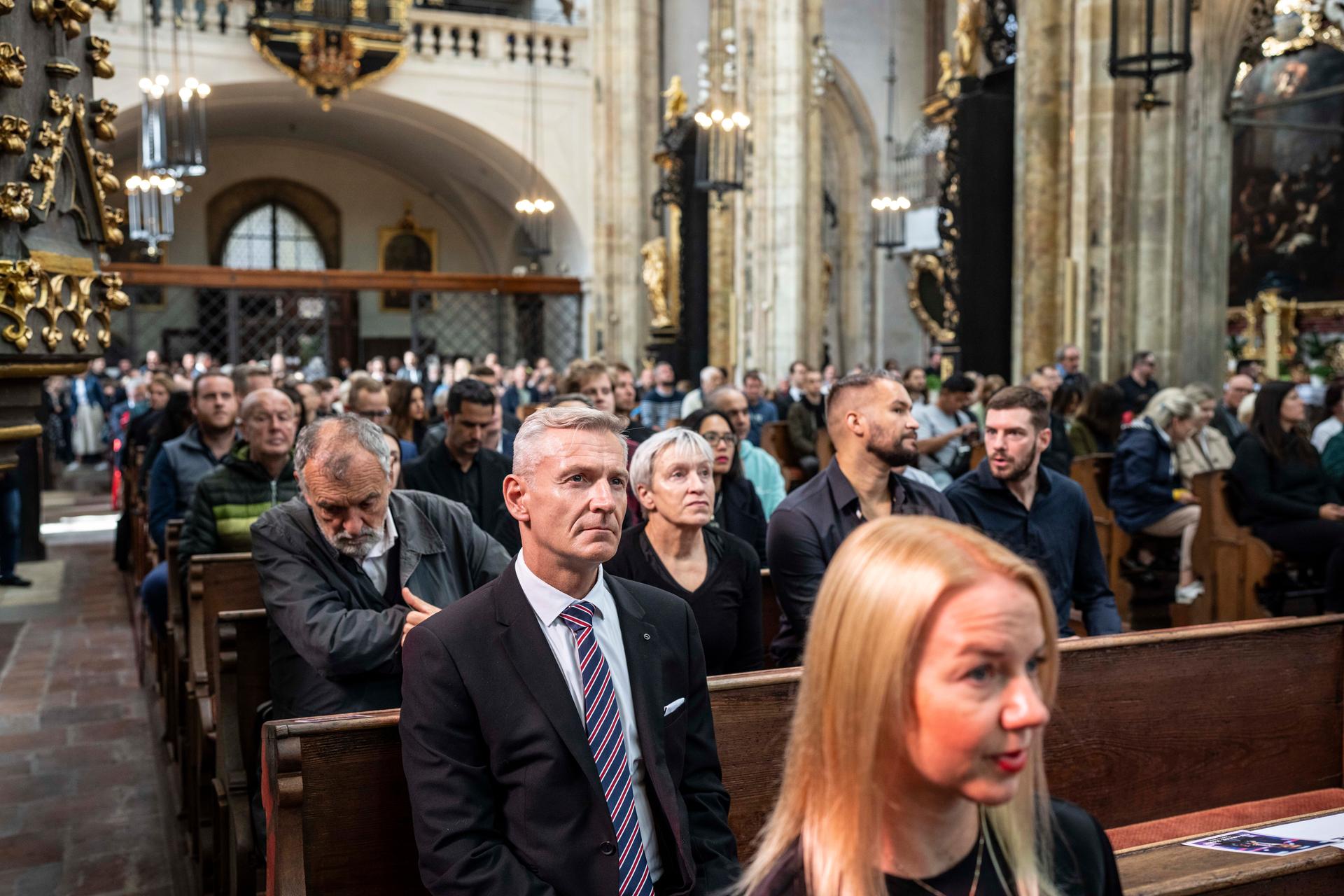 Mše svatá za Charlie Kirka, Praha, 16.9. 2025
