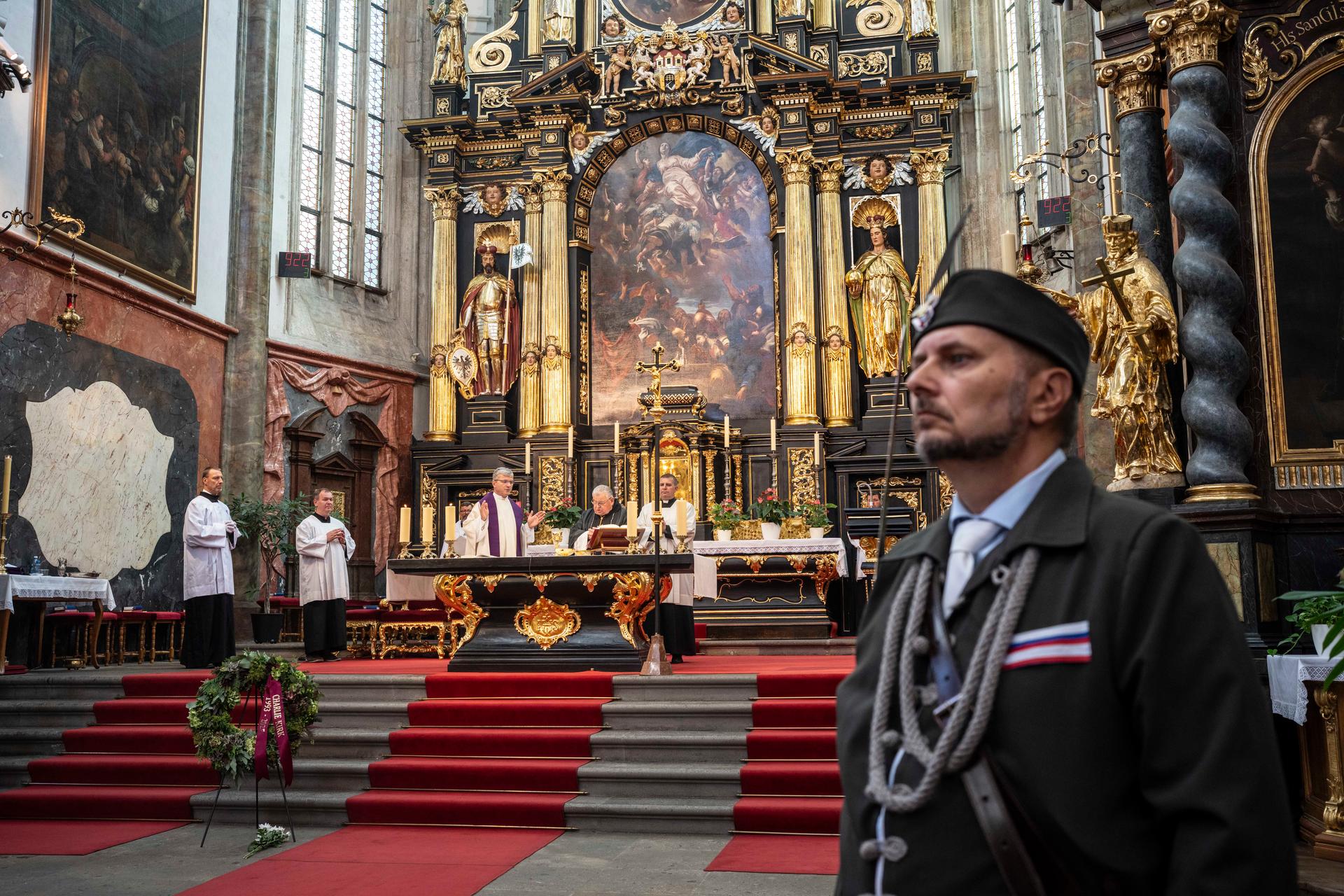 Mše svatá za Charlie Kirka, Praha, 16.9. 2025