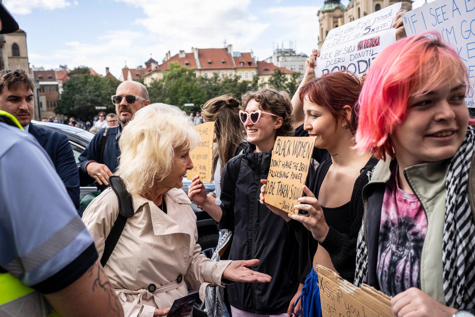 Mše svatá za Charlie Kirka, Praha, 16.9. 2025