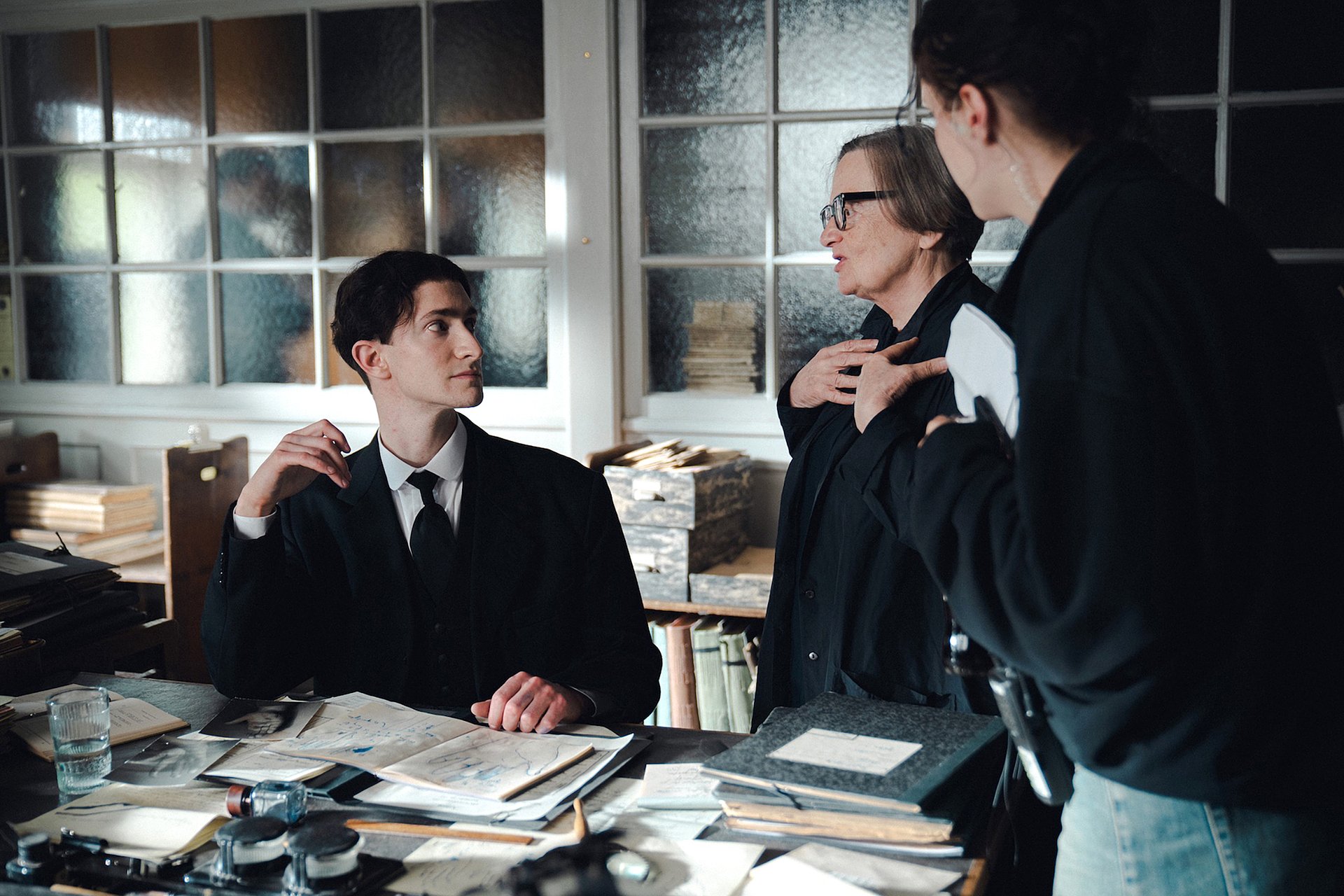 Není možné vidět jen jednoho Kafku. (Z natáčení snímku Franz)