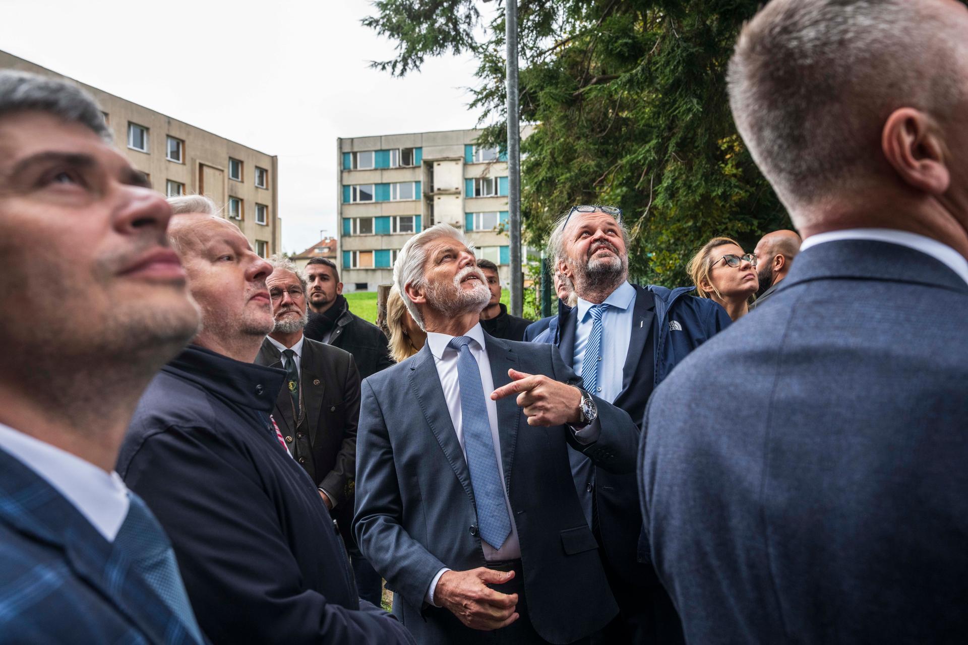 Petr Pavel, návštěva Ústeckého kraje, Šluknov 14.10. 2025
