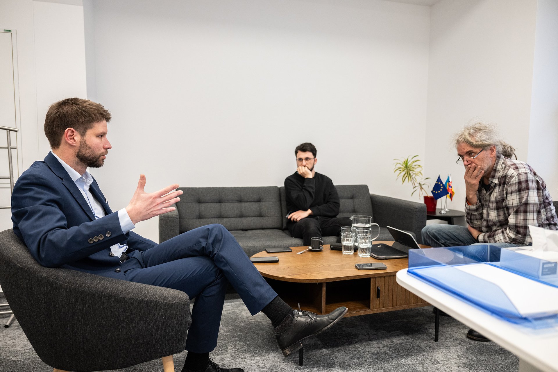 Marek Švehla s Michalem Šimečkou, Bratislava