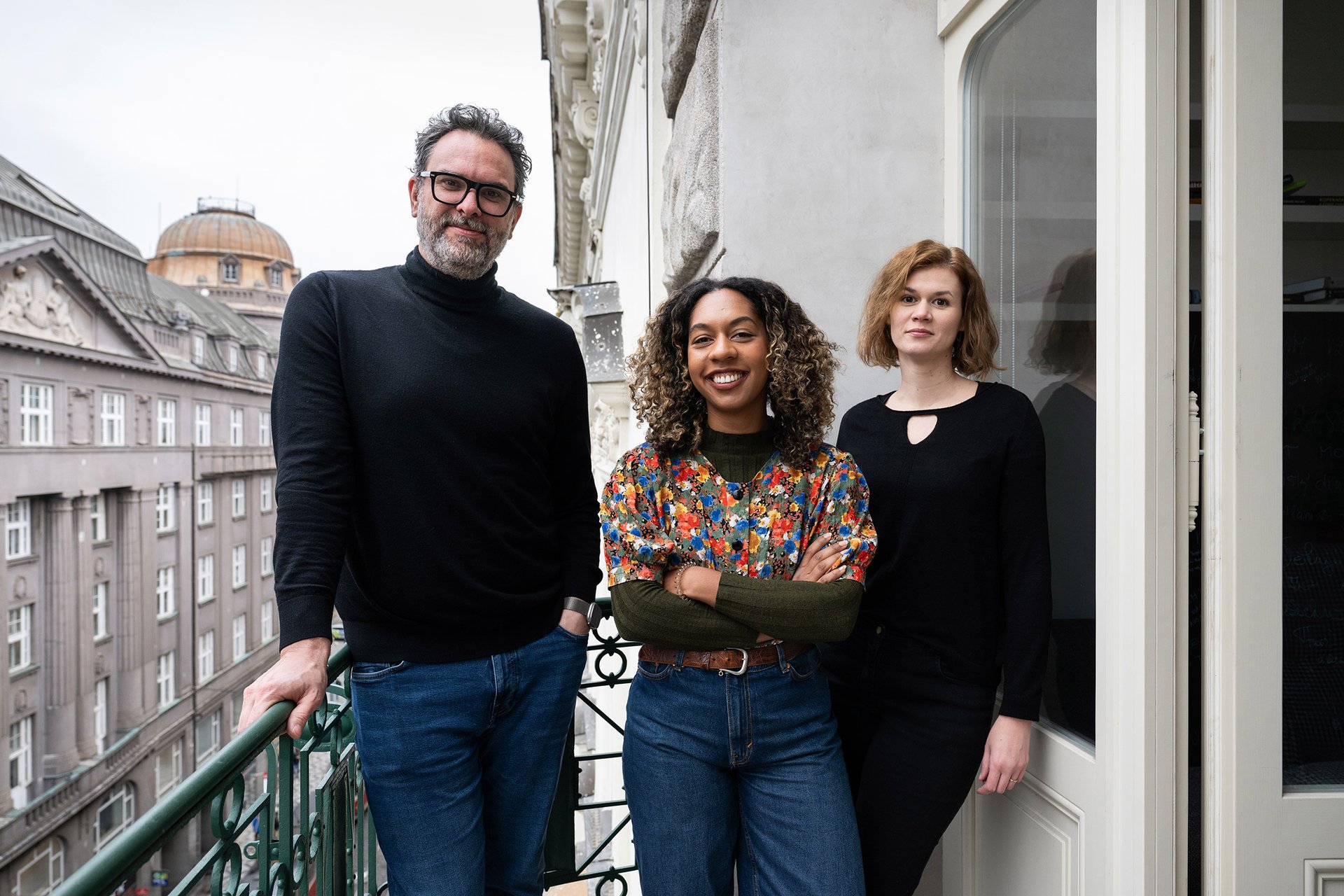 Erik Tabery, Clara Zanga a Markéta Plíhalová v redakci Respektu