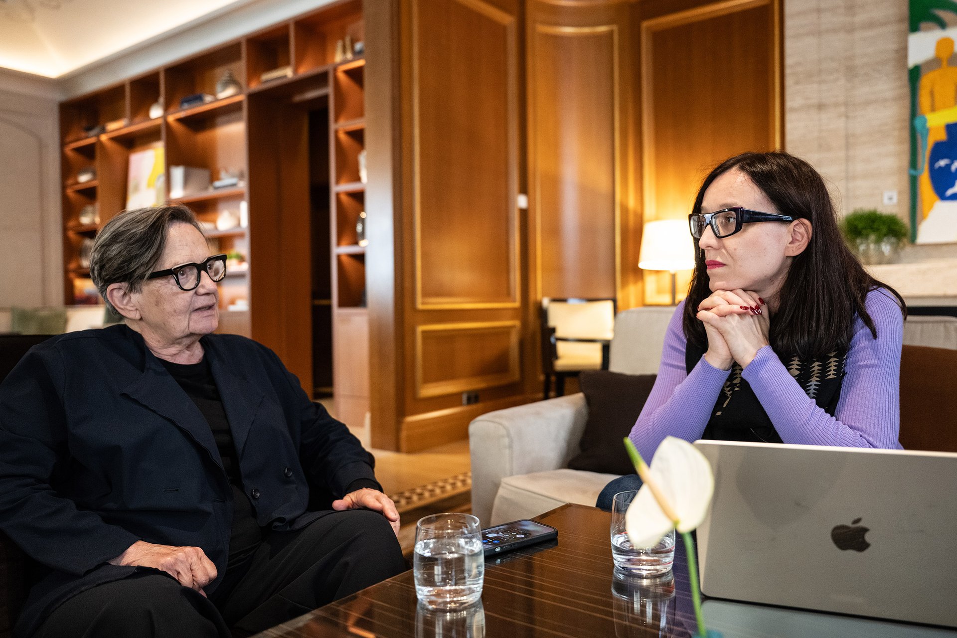 Jindřiška Bláhová a Agnieszka Holland