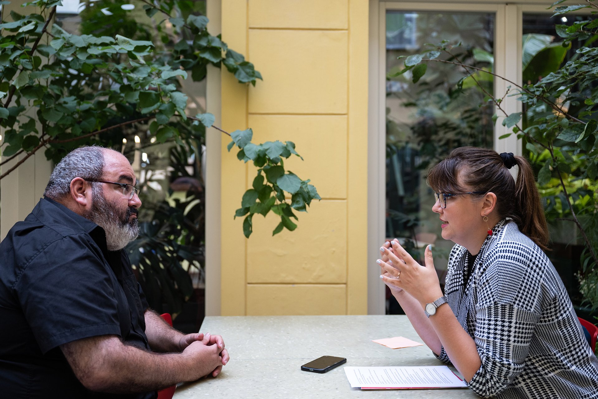 Dominika Perlínová s Jehudou Šaulem