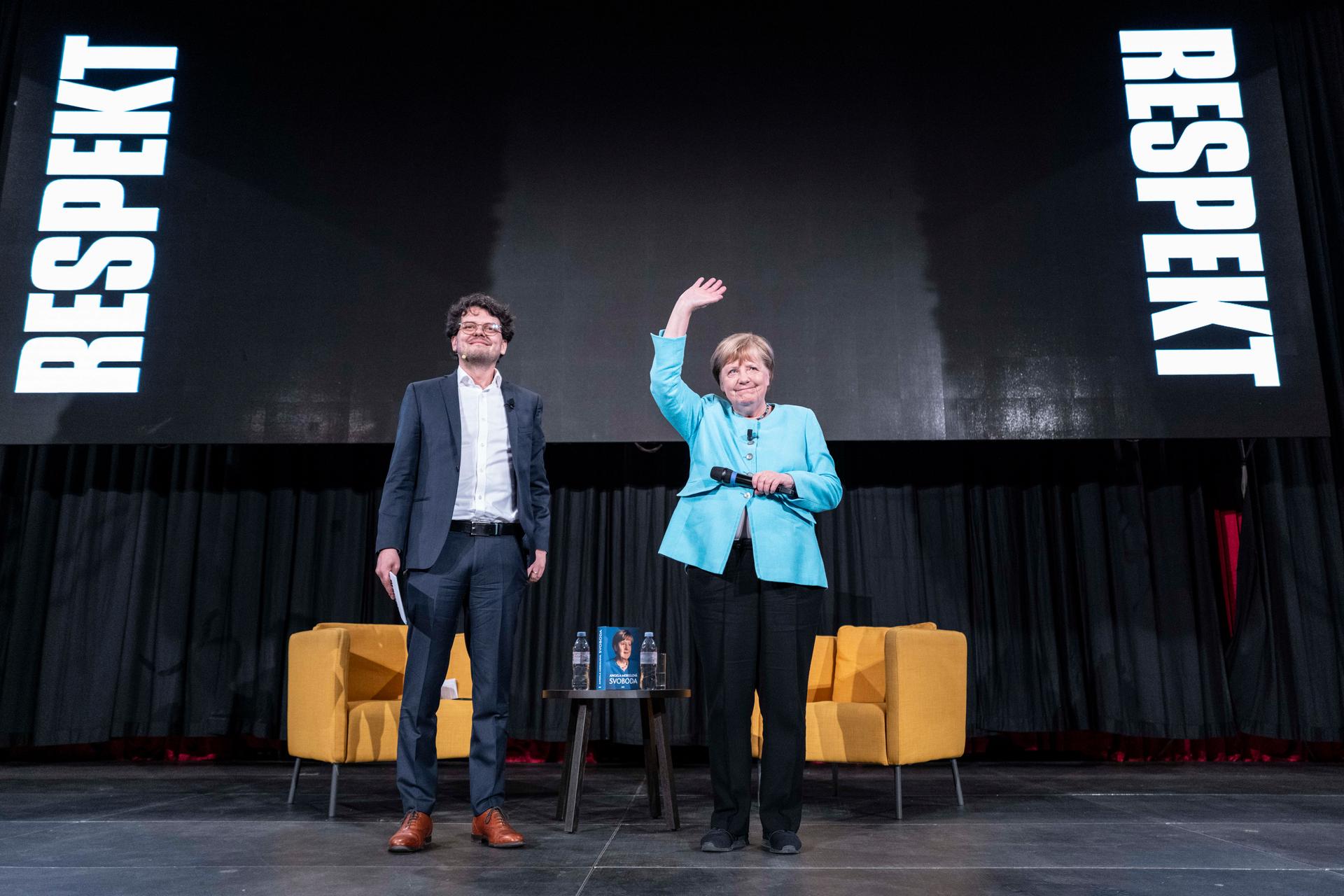 Tomáš Lindner a Angela Merkel