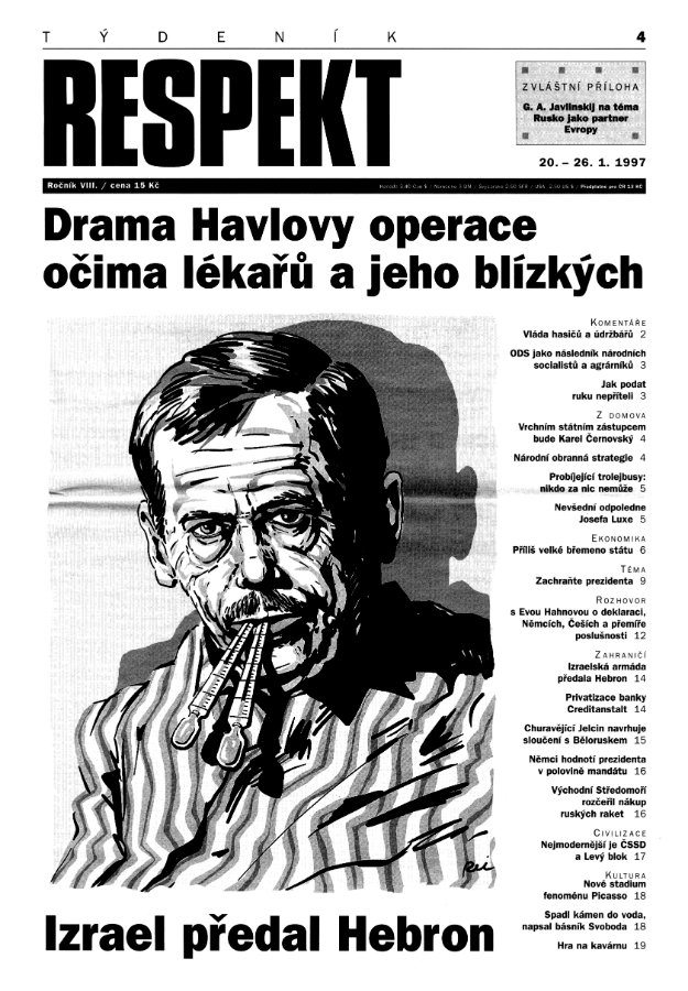 Obálka Respektu 4/1997