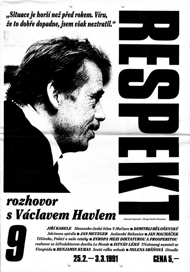 Obálka Respektu 9/1991