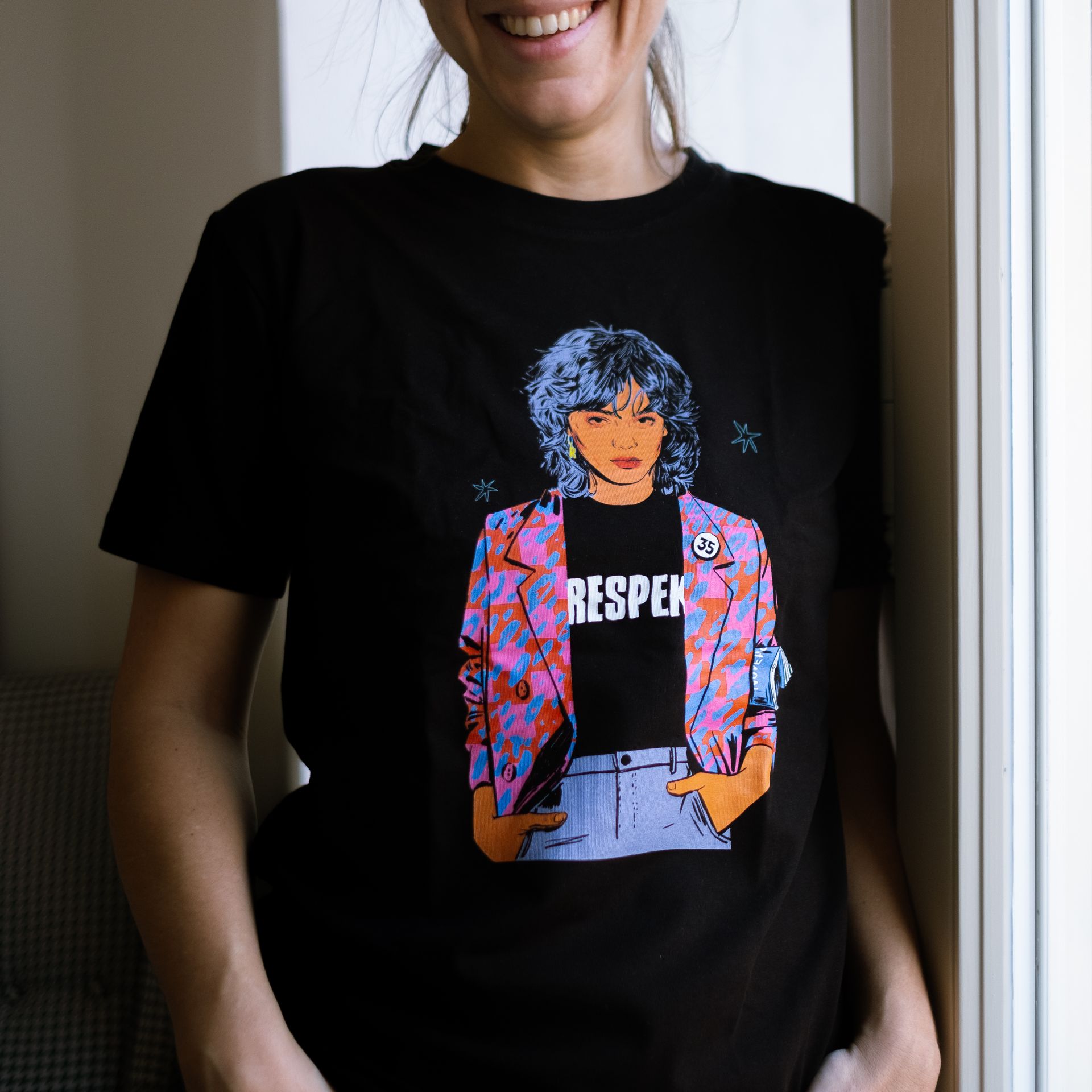 Triko s ilustrací Respekt 35 let unisex (L)