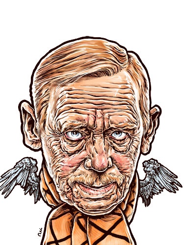 Václav Havel – ilustrace Pavla Reisenauera, Respekt 21/2013