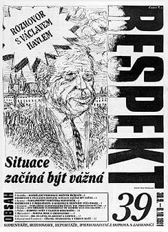 Obálka Respektu 39/1991